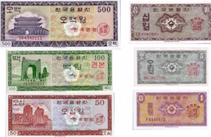 Bank of Korea banknotes